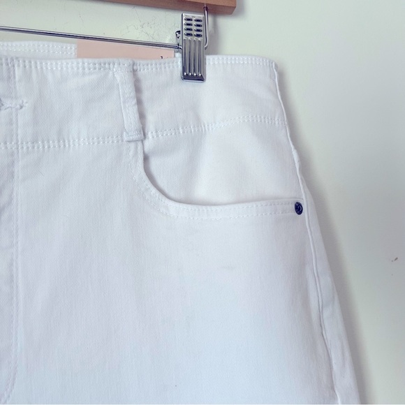 NYDJ HR Major Wide Leg Capri Jean White Lift Tuck Summer Coastal Classic NEW - Picture 7 of 13